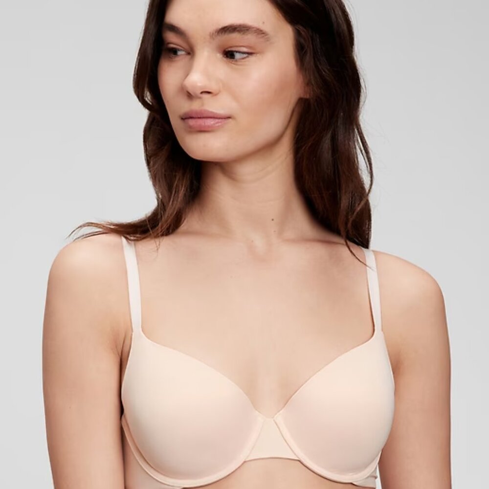 NWT Gap T-Shirt Bra Tan Size 36DD